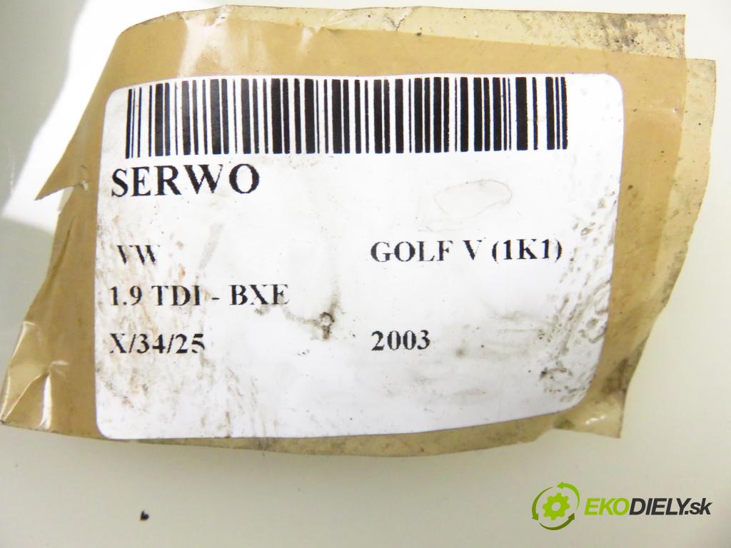 VW GOLF V (1K1) HB 2003 77,00 1.9 TDI - BXE 1896,00 Posilovač 1K1614105AJ ; 0201051068 (Servočerpadlá, pumpy riadenia)