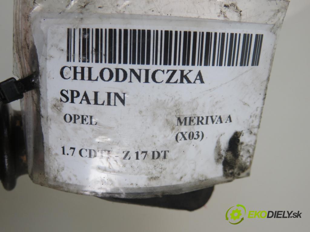 OPEL MERIVA A nadwozie wielkoprzestrzenne (MPV) (X03) HB 2004 74,00 1.7 CDTI 101 - Z 17 DT 1686,00 Chladič spalín