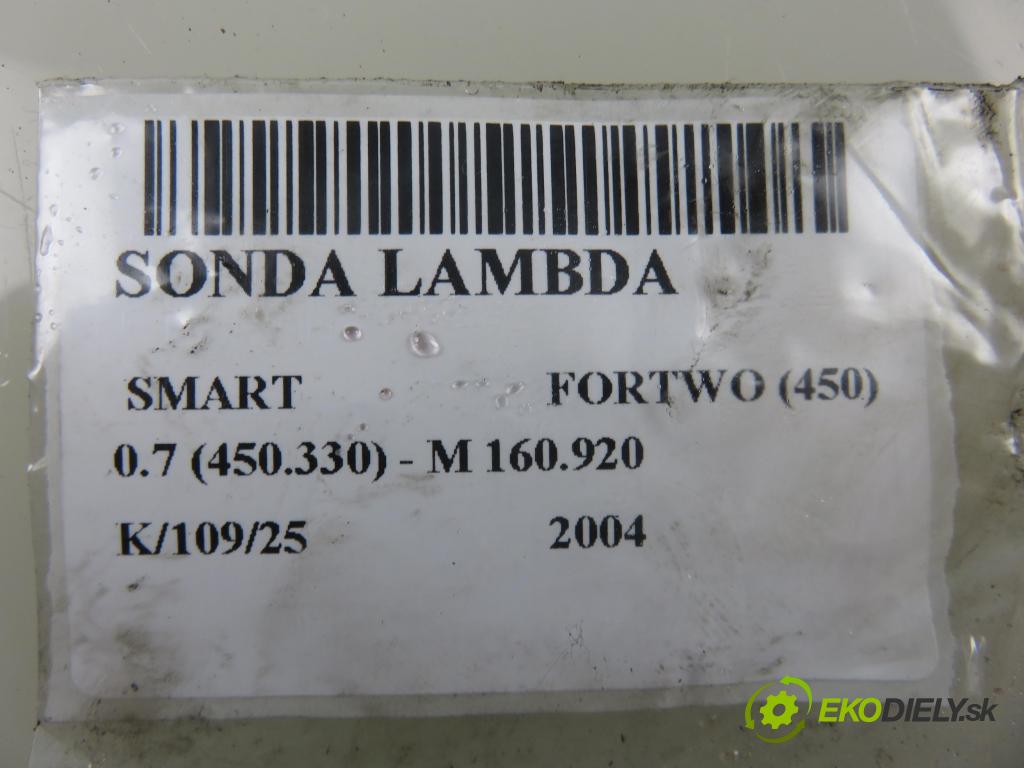 SMART FORTWO Coupe (450) HB 2004 37,00 0.7 (450.330) 50 - M 160.920 698,00 sonda lambda 0258006563 (Lambda sondy)