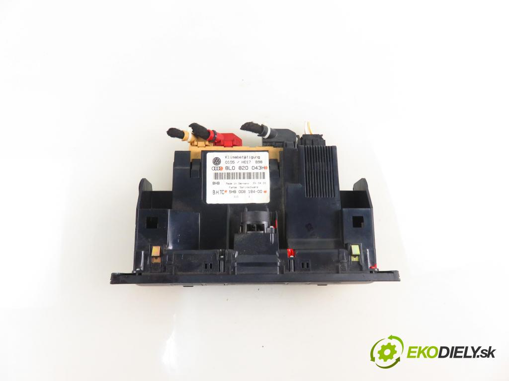 AUDI A3 (8L1) HB 2001 75,00 1.6 - AVU 1595,00 Panel kúrenia KLIMATRONIK 8L0820043H ; 5HB00818400