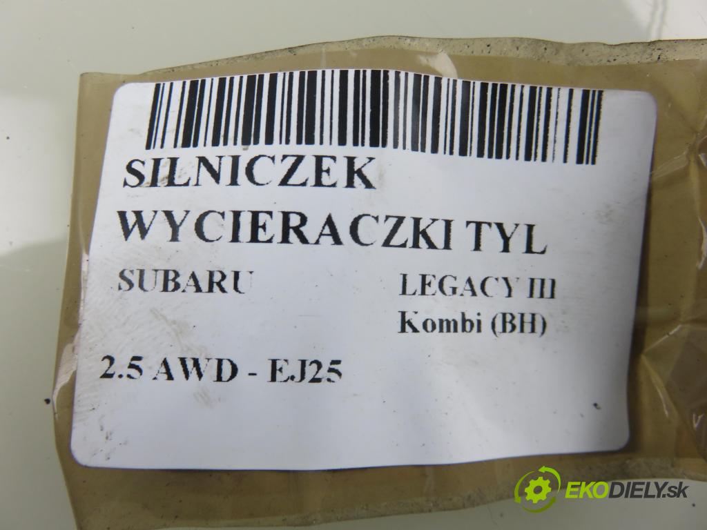 SUBARU LEGACY III Kombi (BH) KOMBI 2002 115,00 2.5 AWD - EJ25 2457,00 motorek stěrače ZADNÍ: 34650821