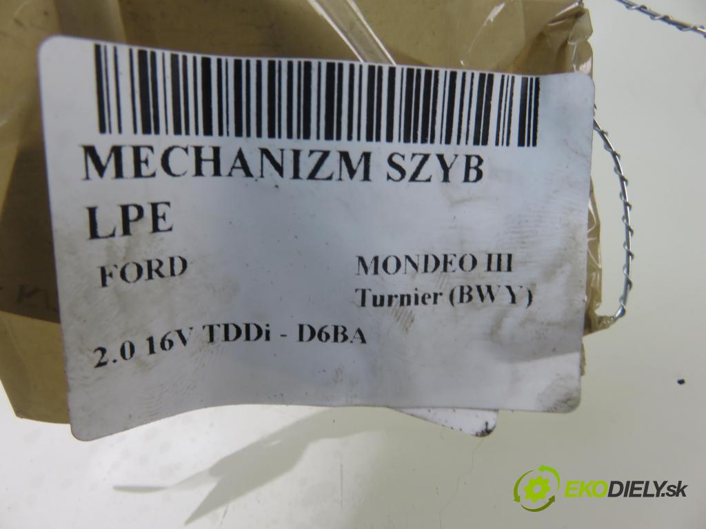 FORD MONDEO III Turnier (BWY) KOMBI 2001 85,00 2.0 16V TDDi 115 D6BA 1998,00 mechanismus oken 0130821770