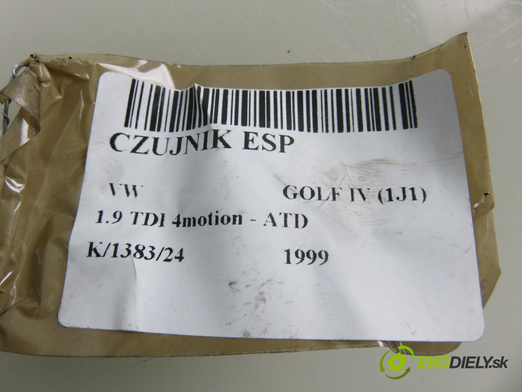 VW GOLF IV (1J1) HB 1999 74,00 1.9 TDI 4motion - ATD 1896,00 snímač ESP 1J0907657A ; 10098000311 ; 1J1907637A
