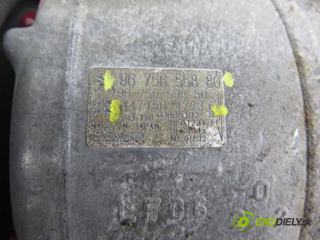 CITROEN C4 CACTUS CROSSOVER 2018 81,00 1.2 THP 110 - HNZ (EB2DT) 1199,00 KOMPRESOR: klimatizácie 4471504723 ; 9675655880 (Kompresory klimatizácie)