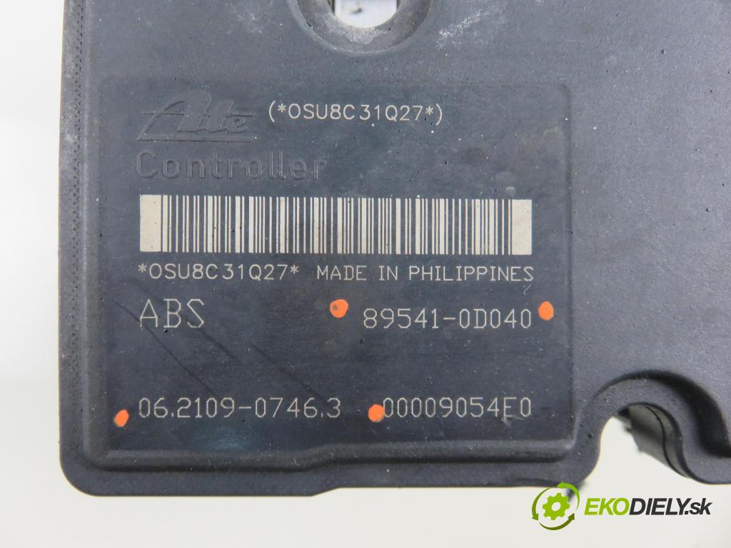 TOYOTA YARIS (_P9_) HB 2008 51,00 1.0 VVT-i (KSP90_) - 1KR-FE 998,00 Pumpa ABS 895410D040 ; 06210907463 ; 445100D031 (Pumpy ABS)