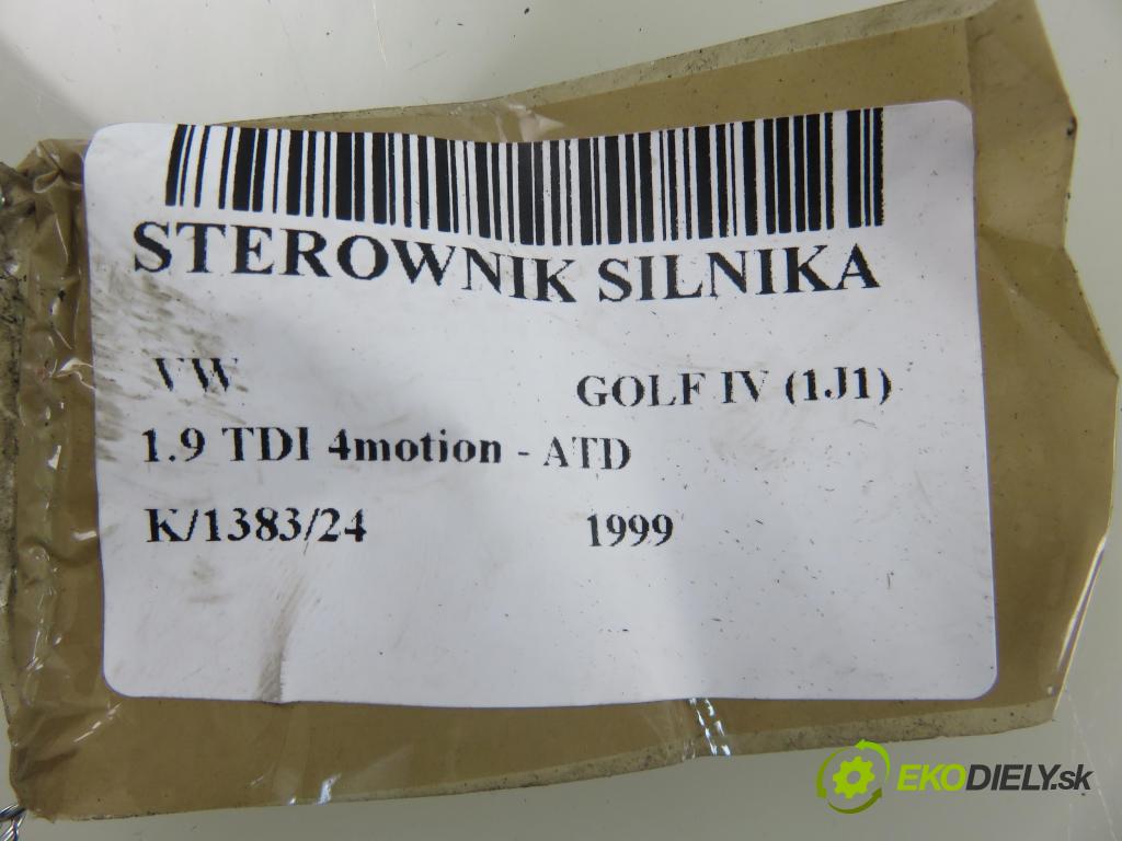 VW GOLF IV (1J1) HB 1999 74,00 1.9 TDI 4motion - ATD 1896,00 Riadiaca jednotka Motor 038906019AM ; 0281010091