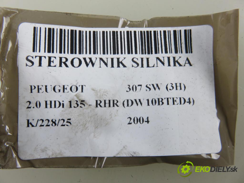 PEUGEOT 307 SW (3H) KOMBI 2004 100,00 2.0 HDi 135 - RHR (DW10BTED4) 1997,00 Riadiaca jednotka Motor 5WS40029OT ; 9656171080 ; 9655041480