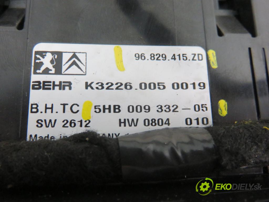 CITROEN C5 III Break (RW_) KOMBI 2009 103,00 2.0 HDi 140 - RHF (DW10BTED4) 1997,00 Panel kúrenia KLIMATRONIK 96829415ZD ; 5HB00933205