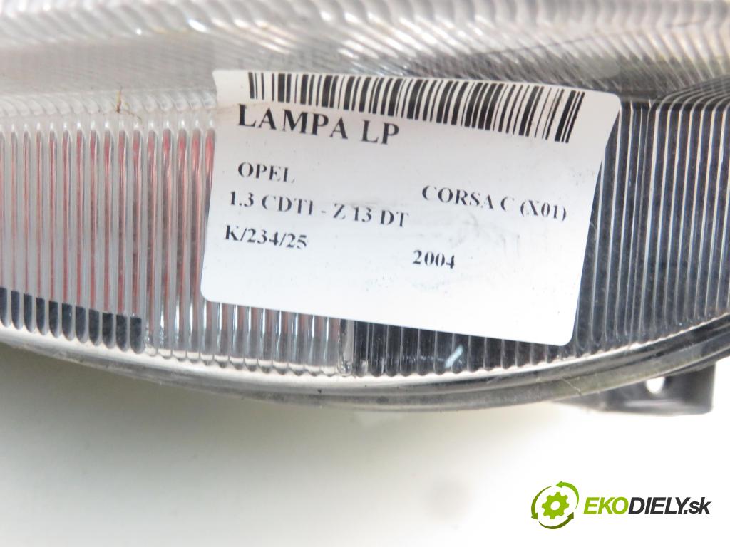 OPEL CORSA C (X01) HB 2004 51,00 1.3 CDTI - Z 13 DT 1248,00 světlo LP