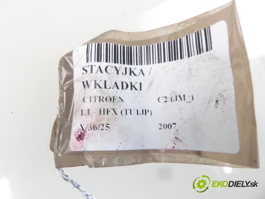 CITROEN C2 (JM_) HB 2007 44,00 1.1 - HFX (TU1JP) 1124,00 spinačka N0502455 ; 9663123280 (Spínacie skrinky a kľúče)