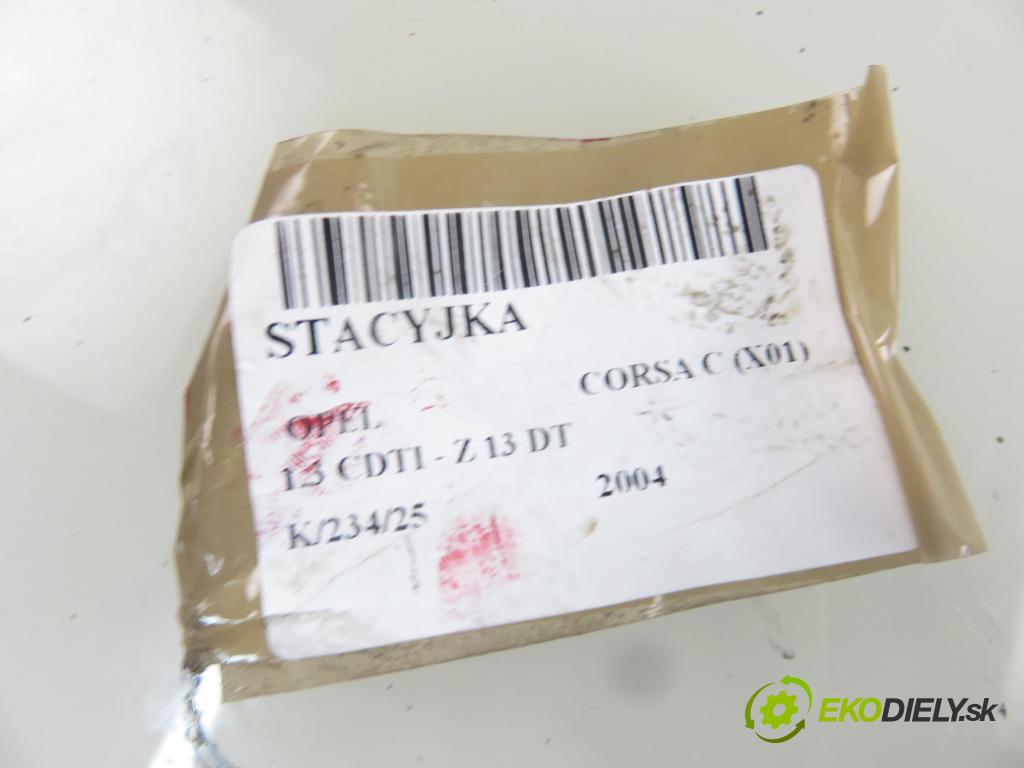 OPEL CORSA C (X01) HB 2004 51,00 1.3 CDTI - Z 13 DT 1248,00 spinačka 13144390 ; 5WK47631 (Spínacie skrinky a kľúče)