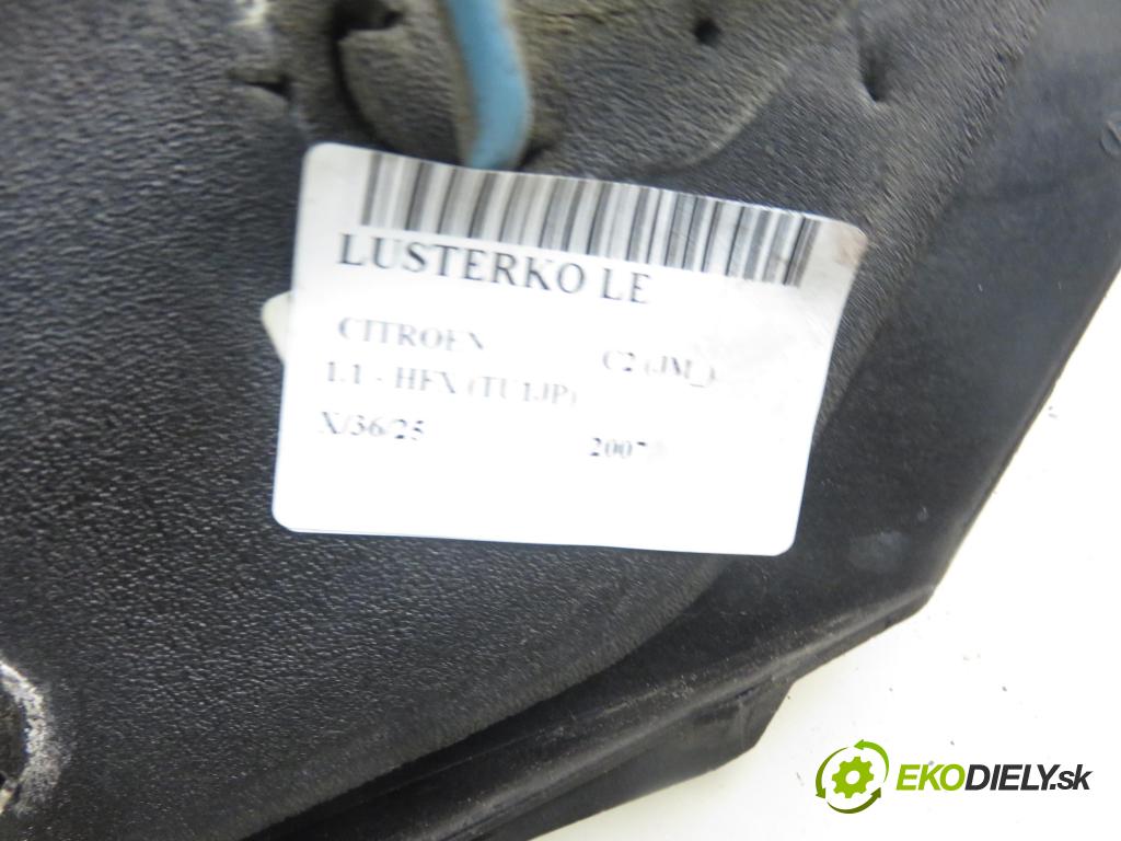 CITROEN C2 (JM_) HB 2007 44,00 1.1 - HFX (TU1JP) 1124,00 zpětné zrcátko LE