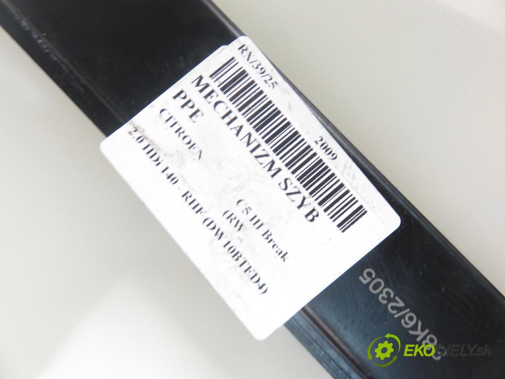 CITROEN C5 III Break (RW_) KOMBI 2009 103,00 2.0 HDi 140 - RHF (DW10BTED4) 1997,00 Mechanizmus okien 0130822445