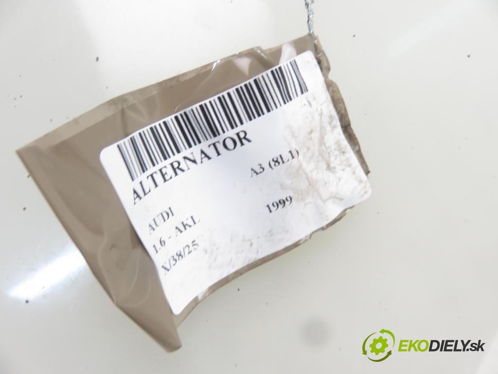 AUDI A3 (8L1) HB 1999 74,00 1.6 - AKL 1595,00 Alternátor 0123320034 ; 037903025C (Alternátory)