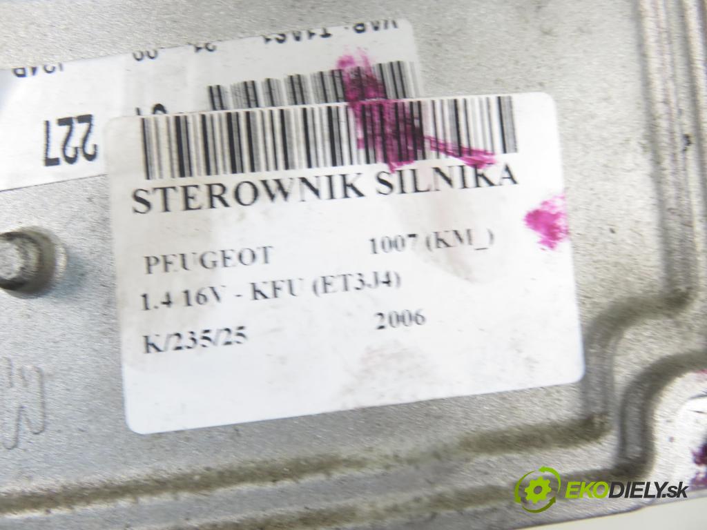 PEUGEOT 1007 (KM_) HB 2006 65,00 1.4 16V - KFU (ET3J4) 1360,00 Riadiaca jednotka Motor 9661377380 ; IAW6LP211 ; 9653979480