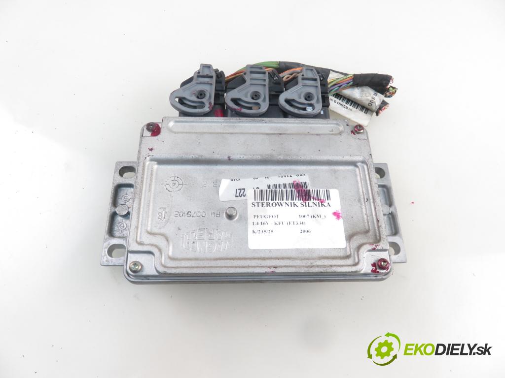 PEUGEOT 1007 (KM_) HB 2006 65,00 1.4 16V - KFU (ET3J4) 1360,00 Riadiaca jednotka Motor 9661377380 ; IAW6LP211 ; 9653979480