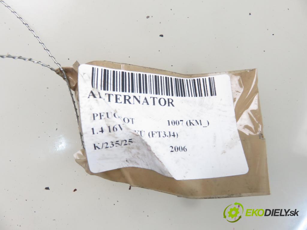 PEUGEOT 1007 (KM_) HB 2006 65,00 1.4 16V - KFU (ET3J4) 1360,00 Alternátor A6508PR (Alternátory)
