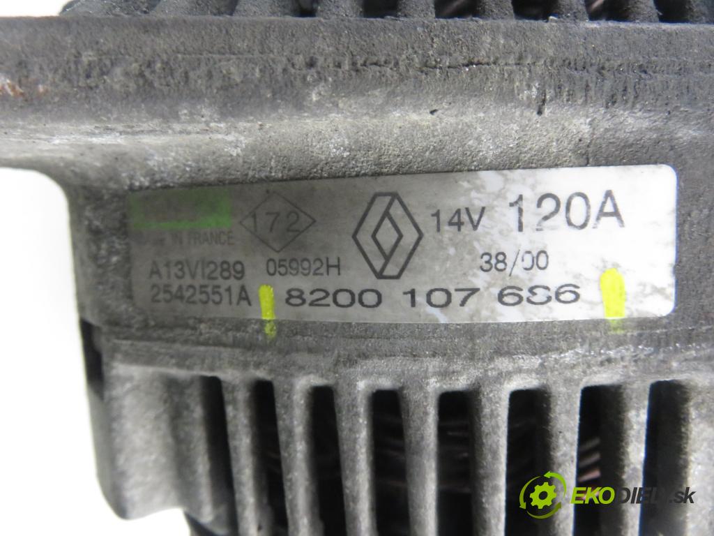RENAULT SCENIC I (JA0/1_) MINIVAN 2000 72,00 1.9 dTi 98 - F9Q 736 1870,00 Alternátor 8200107686 (Alternátory)
