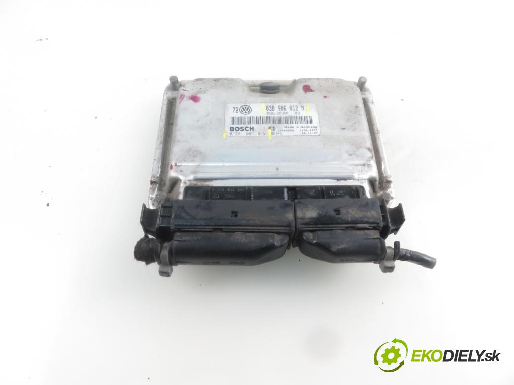 VW BORA (1J2) SEDAN 2000 66,00 1.9 TDI 90 - ALH 1896,00 Riadiaca jednotka Motor 038906012M ; 0281001979