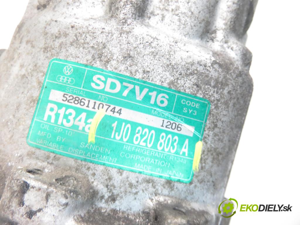 AUDI A3 (8L1) HB 1999 74,00 1.6 - AKL 1595,00 KOMPRESOR: klimatizácie 1J0820803A (Kompresory klimatizácie)