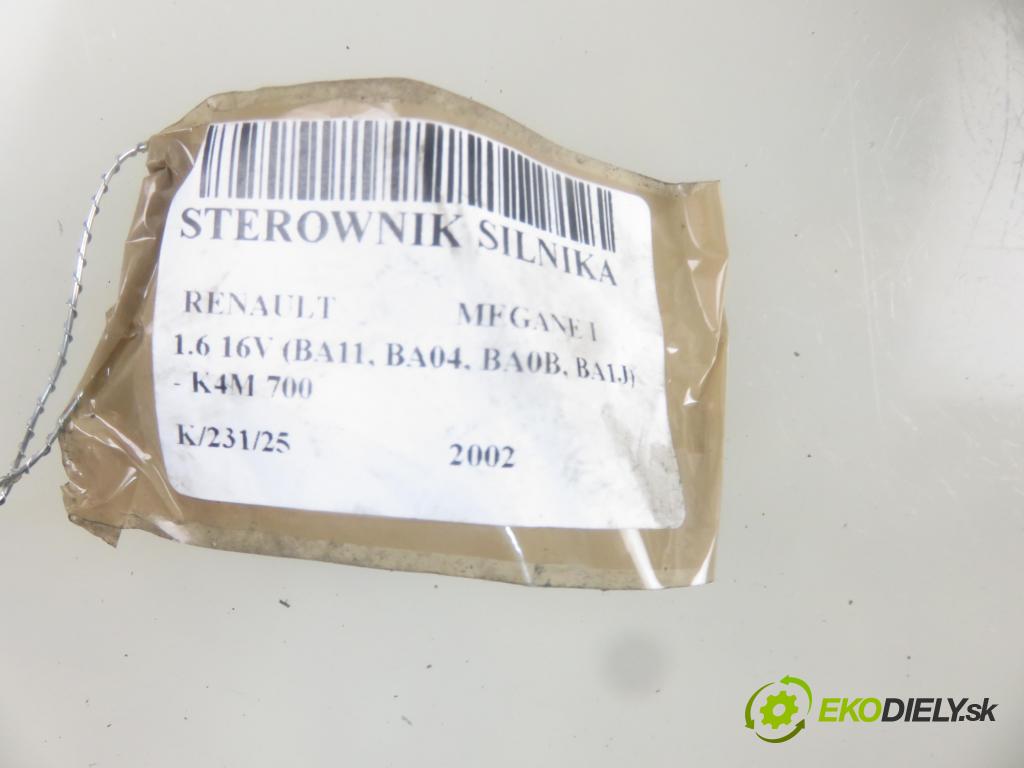 RENAULT MEGANE I (BA0/1_) HB 2002 79,00 1.6 16V 107 - K4M 700 1598,00 Riadiaca jednotka Motor S110130050A ; 8200047493 ; 8200044437