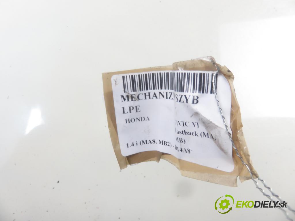 HONDA CIVIC VI Fastback (MA, MB) LIFTBACK 1997 66,00 1.4 i (MA8, MB2) - D14A8 1396,00 mechanismus oken ST3FL100357