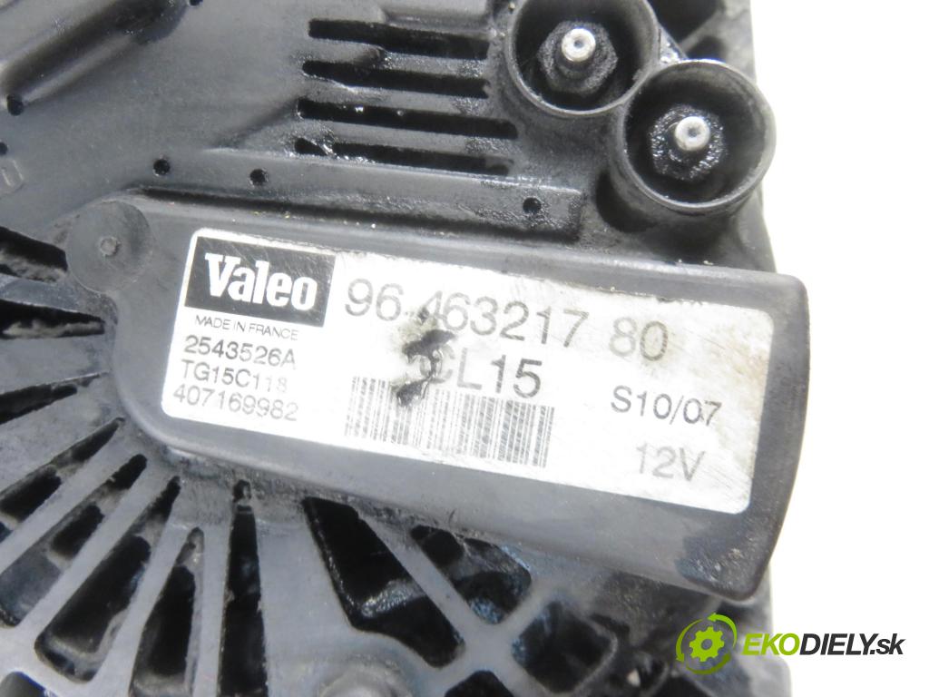 CITROEN JUMPY Skrzynia FURGON 2007 88,00 2.0 HDi 120 - RHK (DW10UTED4) 1997,00 Alternátor 9646321780 (Alternátory)