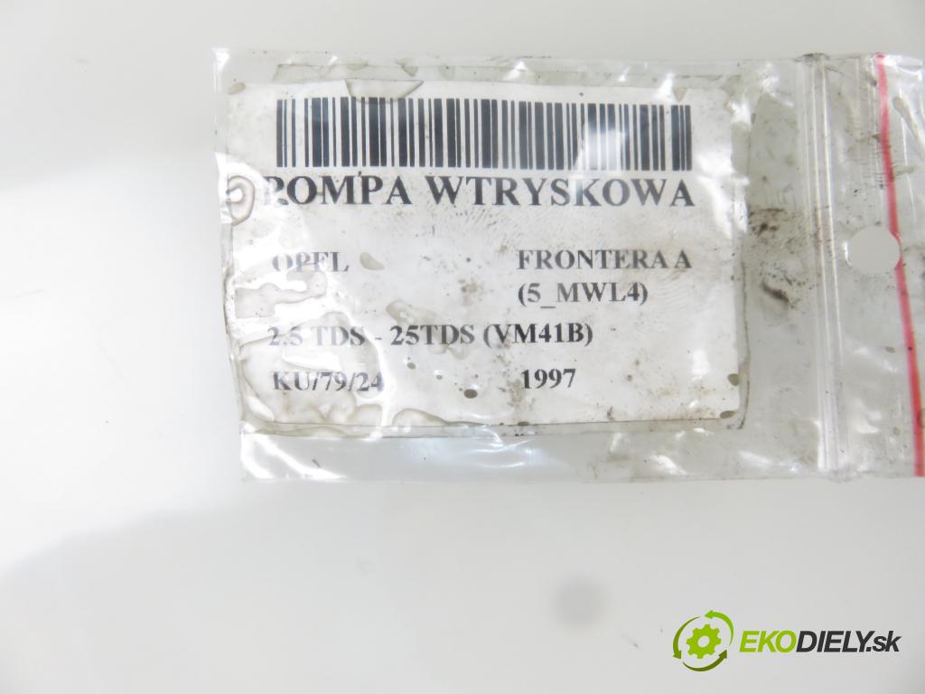OPEL FRONTERA A (5_MWL4) TERENOWY 1997 85,00 2.5 TDS - 25TDS (VM41B) 2499,00 Pumpa vstrekovacia 0460404991 (Vstrekovacie čerpadlá)