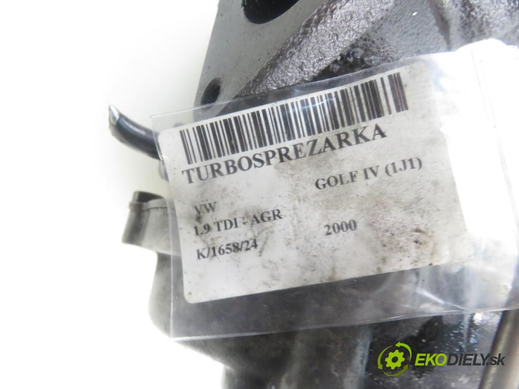 VW GOLF IV (1J1) HB 2000 66,00 1.9 TDI - AGR 1896,00 RYCHLONABÍJEČKA: 038145701D (Turbodúchadla (kompletní))