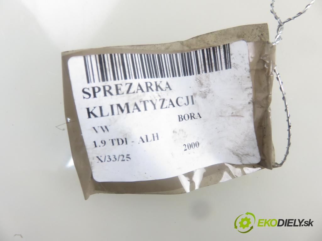 VW BORA (1J2) SEDAN 2000 66,00 1.9 TDI 90 - ALH 1896,00 KOMPRESOR: klimatizácie  (Kompresory klimatizácie)