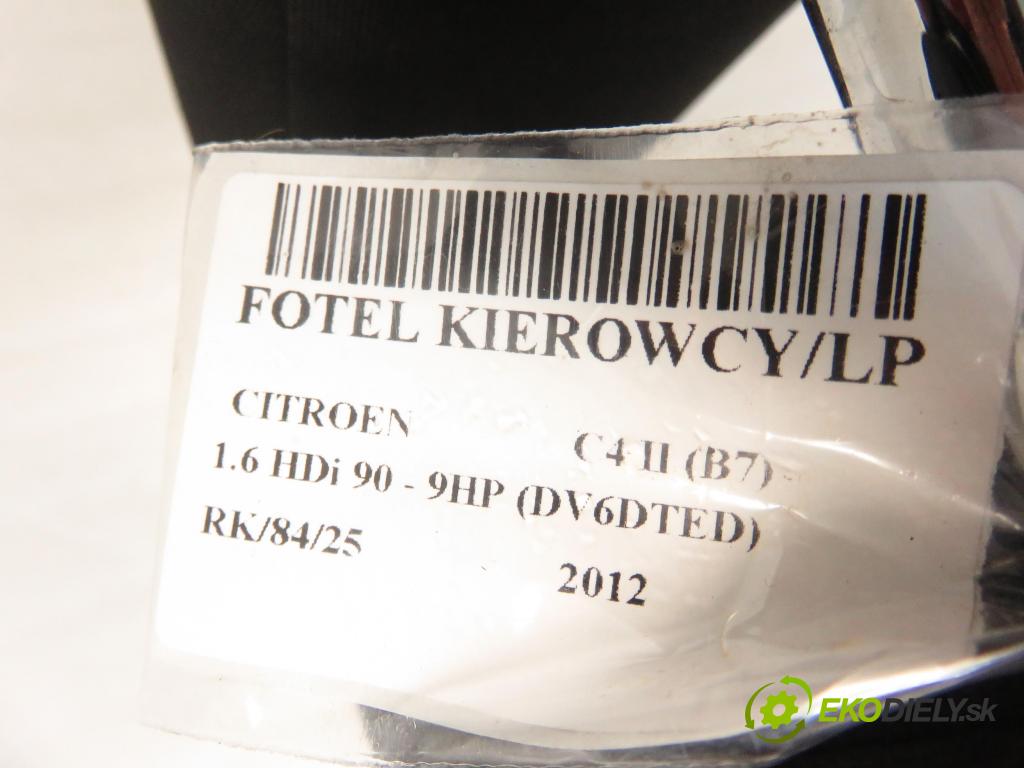 CITROEN C4 II (B7) HB 2012 68,00 1.6 HDi 8V - 9HP (DV6DTED) 1560,00 Sedadlo šoféri