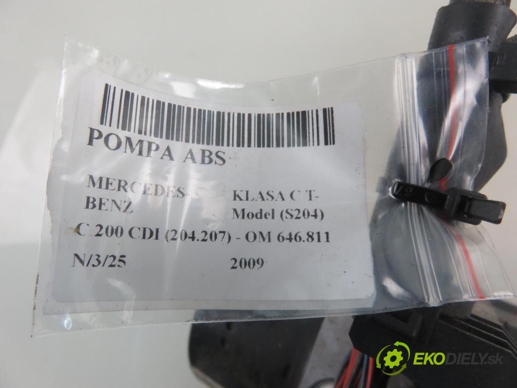 MERCEDES-BENZ KLASA C T-Model (S204) KOMBI 2009 100,00 C 200 CDI (204.207) - OM 646.811 2148,00 Pumpa ABS 2045455132 ; 2044313712 ; 10092623133 (Pumpy ABS)