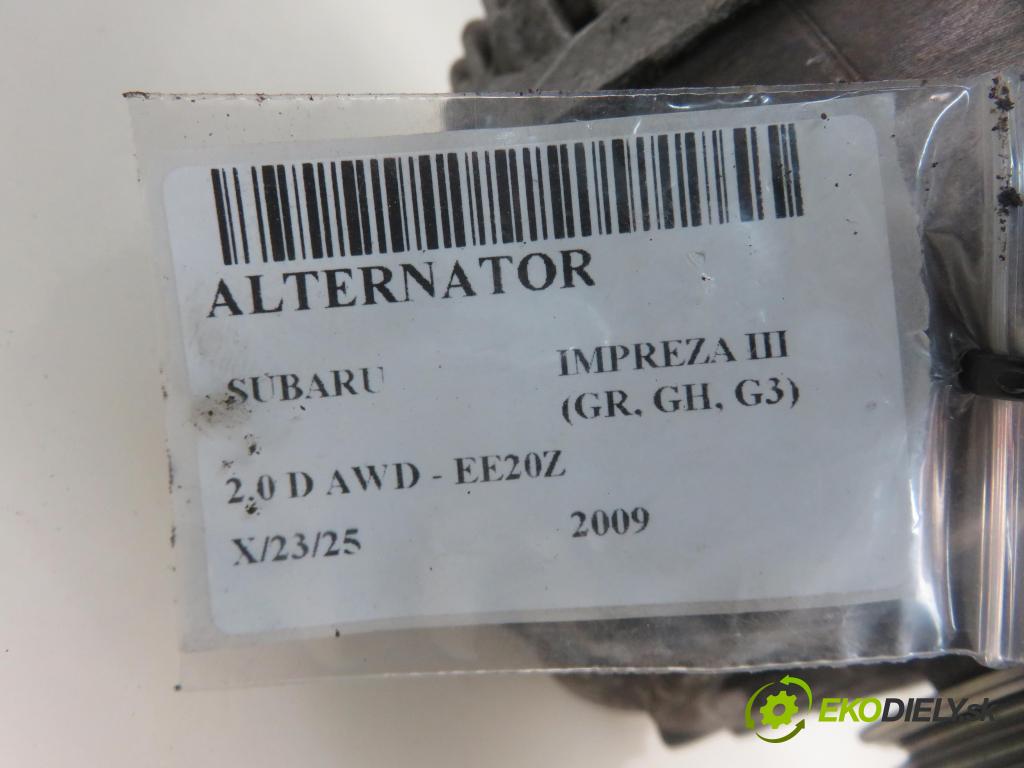 SUBARU IMPREZA liftback (GR, GH, G3) HB 2009 110,00 2.0 D AWD - EE20Z 1998,00 Alternátor 23700AA640 ; A3TX0581 (Alternátory)