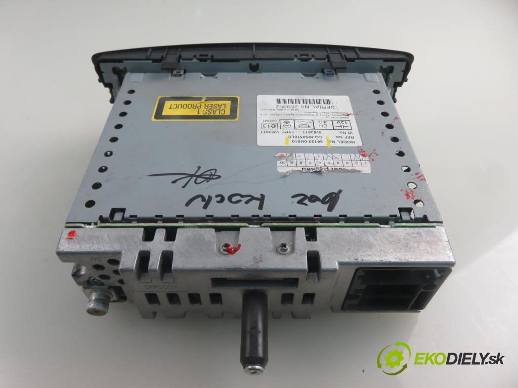 CITROEN C1 (PM_, PN_) HB 2006 50,00 1.0 12V R3 68 - 1KR-FE 998,00 RADIO 269892 ; 861200H010