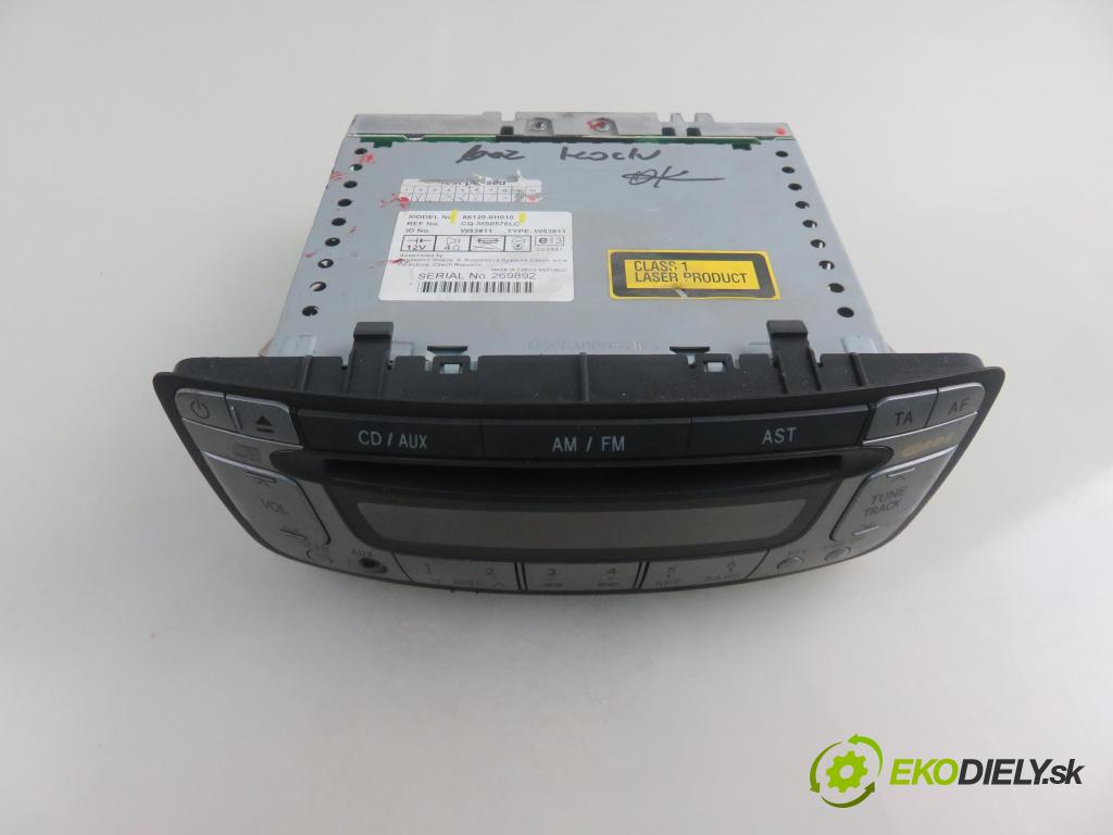 CITROEN C1 (PM_, PN_) HB 2006 50,00 1.0 12V R3 68 - 1KR-FE 998,00 RADIO 269892 ; 861200H010