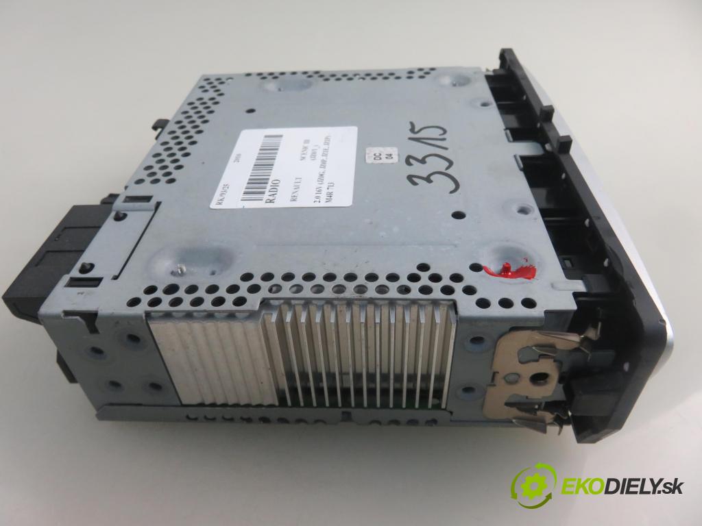 RENAULT SCENIC III (JZ0/1_) MINIVAN 2010 103,00 2.0 16V (JZ0G, JZ0P, JZ1E, JZ1P) - M4R 713 1997,00 RADIO 281150030R