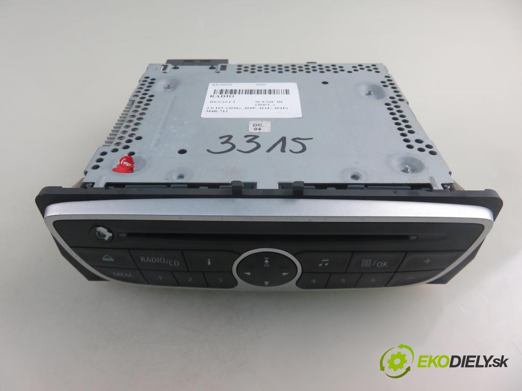 RENAULT SCENIC III (JZ0/1_) MINIVAN 2010 103,00 2.0 16V (JZ0G, JZ0P, JZ1E, JZ1P) - M4R 713 1997,00 RADIO 281150030R