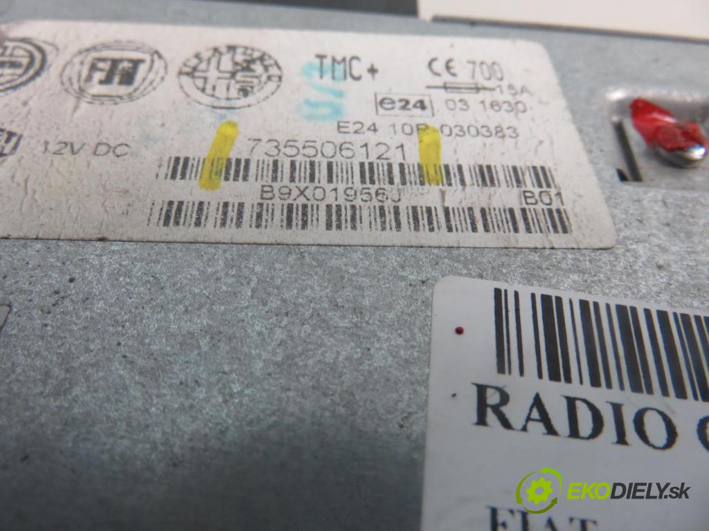 FIAT BRAVO II (198_) HB 2009 66,00 1.6 D Multijet - 198 A6.000 1598,00 RADIO CD 735506121