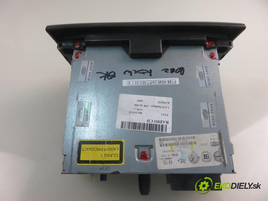 FIAT BRAVO II (198_) HB 2009 66,00 1.6 D Multijet - 198 A6.000 1598,00 RADIO CD 735506121