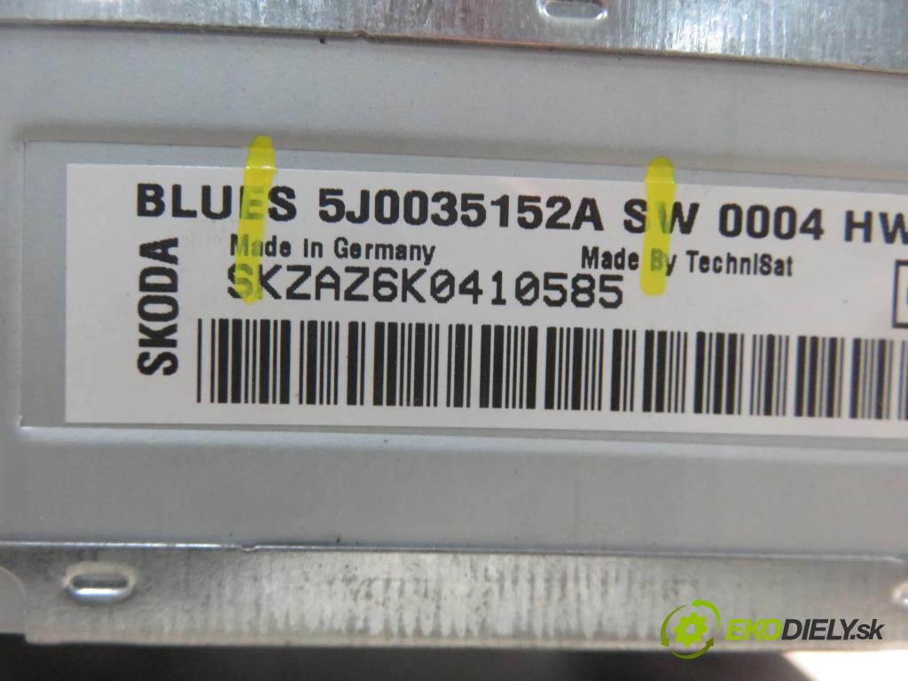 SKODA FABIA II (542) HB 2011 44,00 1.2 - CHFA 1198,00 RADIO CD 5J0035152A