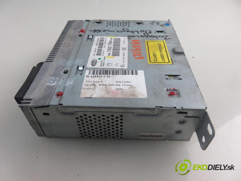 PEUGEOT 508 I (8D_) SEDAN 2011 120,00 2.0 HDi - RHH (DW10CTED4) 1997,00 RADIO CD 9666090780