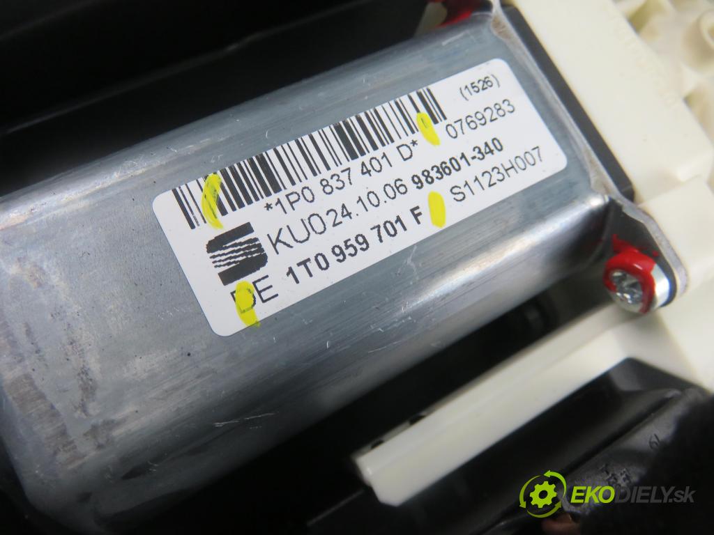 SEAT LEON (1P1) HB 2006 77,00 1.9 TDI - BLS 1896,00 mechanismus oken 1P0837401D ; 1K0959793L ; 1P0867435
