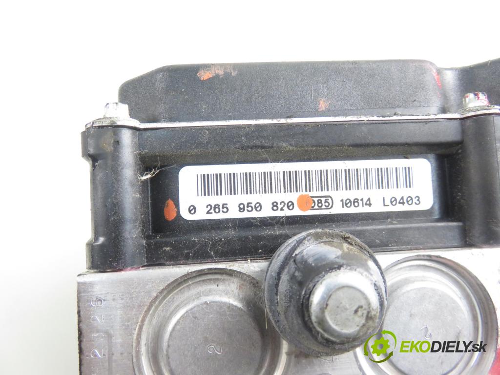 OPEL MERIVA B nadwozie wielkoprzestrzenne (MPV) (S10) MINIVAN 2011 74,00 1.4 - A 14 XER 1398,00 Pumpa ABS 0265950820 ; 0265238000 (Pumpy ABS)