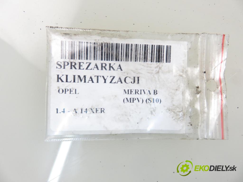 OPEL MERIVA B nadwozie wielkoprzestrzenne (MPV) (S10) MINIVAN 2011 74,00 1.4 - A 14 XER 1398,00 KOMPRESOR: klimatizácie 401351739 ; 13250608 (Kompresory klimatizácie)