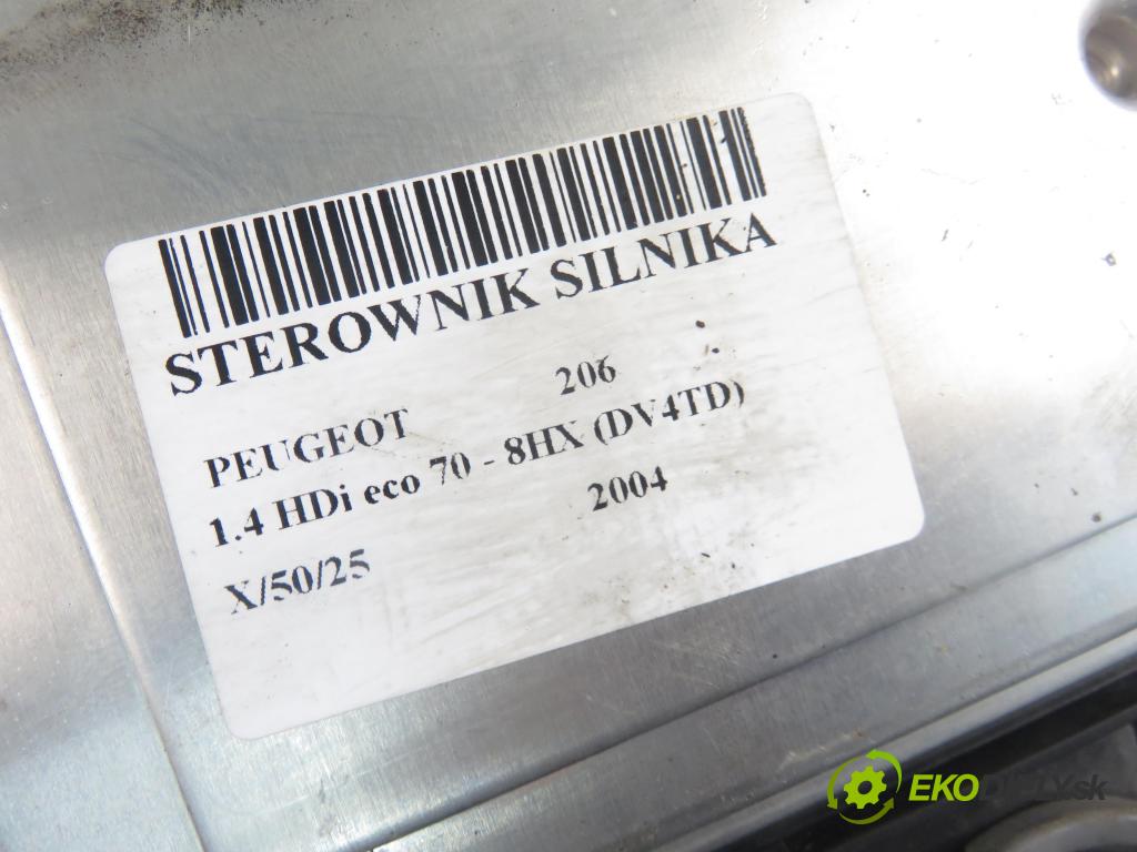 PEUGEOT 206 liftback (2A/C) HB 2004 50,00 1.4 HDi 8V 70 - 8HX 1398,00 Riadiaca jednotka Motor 0281011089 ; 9653202580