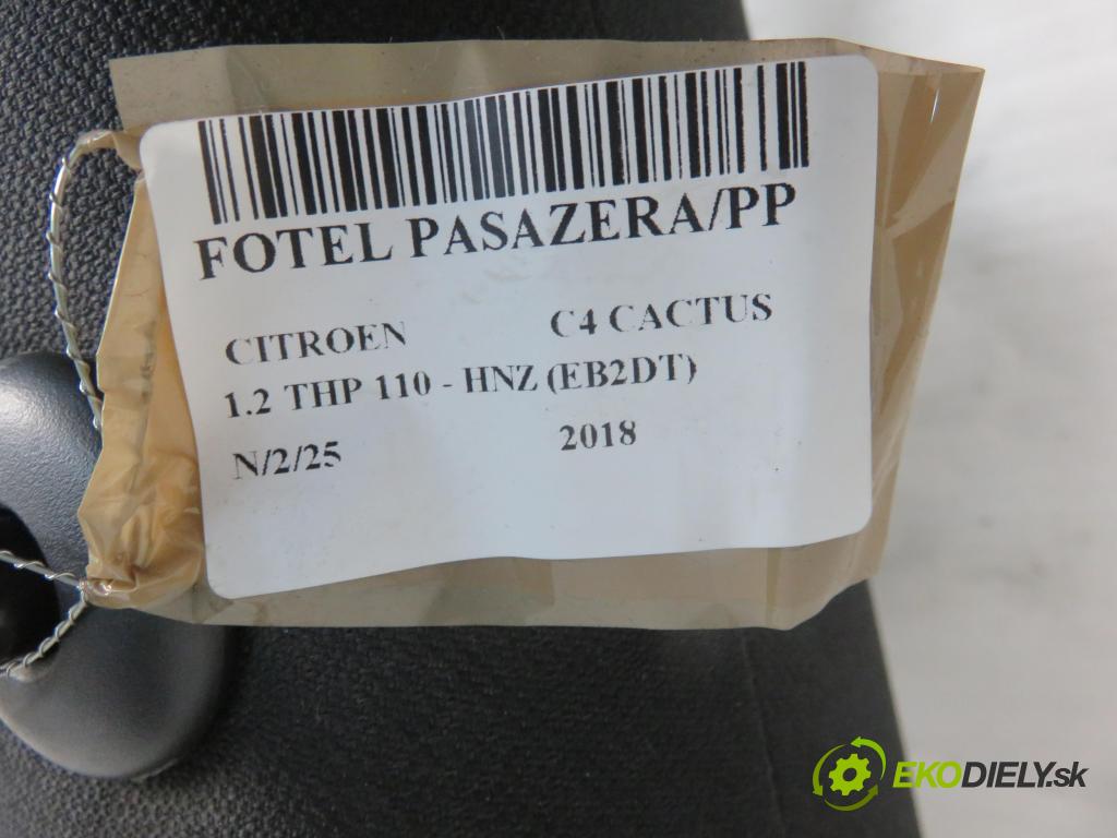 CITROEN C4 CACTUS CROSSOVER 2018 81,00 1.2 THP 110 - HNZ (EB2DT) 1199,00 Sedadlo CESTUJÚCI/PP
