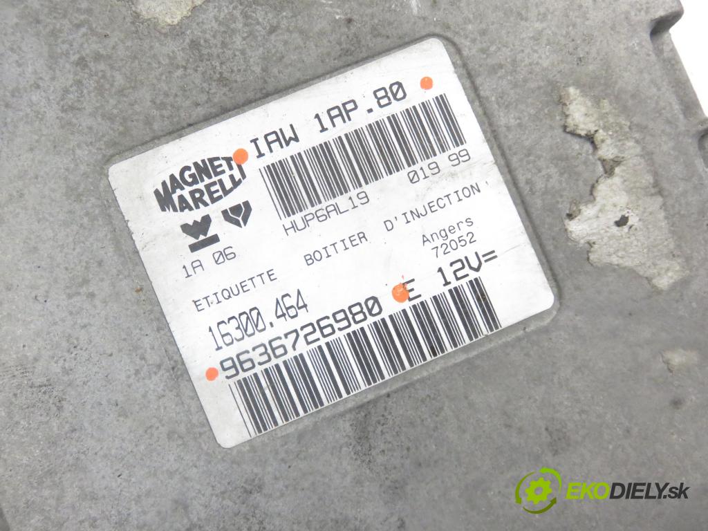 PEUGEOT 206 liftback (2A/C) HB 1999 44,00 1.1 60 - HFZ 1124,00 Riadiaca jednotka Motor 9636726980 ; IAW1AP80