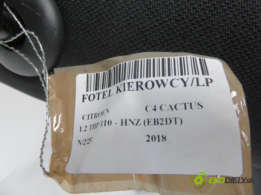 CITROEN C4 CACTUS CROSSOVER 2018 81,00 1.2 THP 110 - HNZ (EB2DT) 1199,00 Sedadlo šoféri