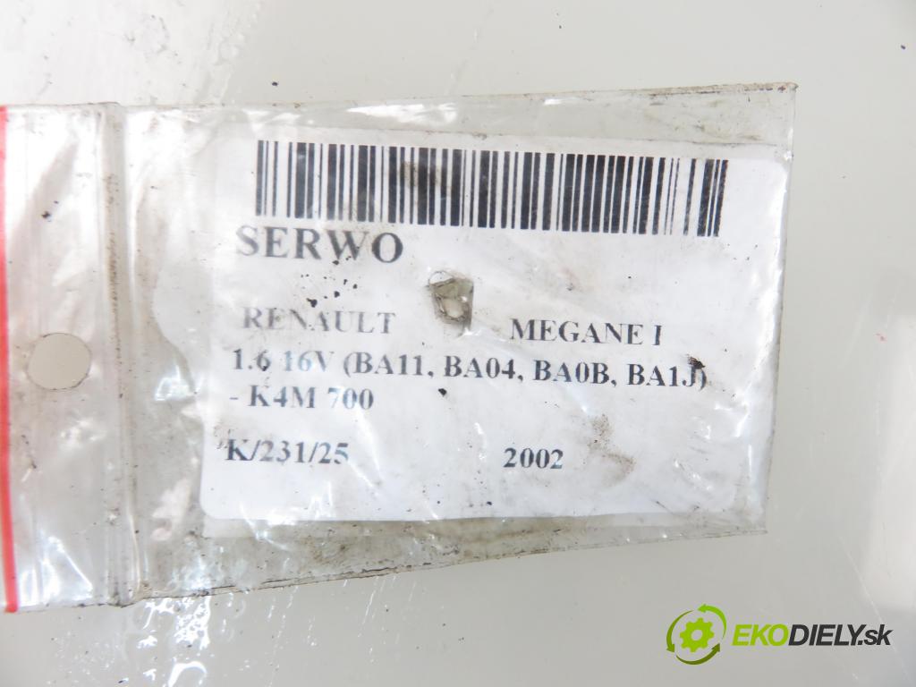 RENAULT MEGANE I (BA0/1_) HB 2002 79,00 1.6 16V 107 - K4M 700 1598,00 Posilovač 7700428596 ; 03776251014 (Servočerpadlá, pumpy riadenia)