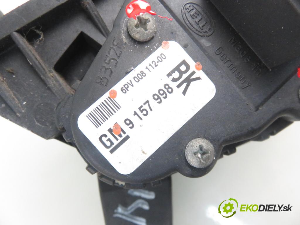 OPEL ASTRA G liftback (T98) HB 1999 55,00 1.7 DTI 16V - Y 17 DT 1686,00 Potenciometer plynu 9157998BK ; 6PV00811200 (Pedále)